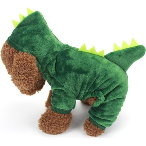 Fleece Pet Dog Clothes Winter Soft Dogs Clothing for Small Medium Dogs Chihuahua Dinosaur Cat Dog Clothes Puppy Oufit Ropa Perro