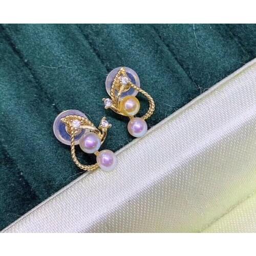 New 925 Sterling Silver Earrings Findings Mountings Settings Jewelry Parts Fittings for Pearls Coral Jade Agate Beads Stones
