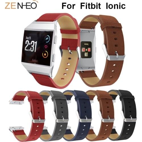 Leather watch band For Fitbit Ionic smart Watch strap bracelet replacement Watchband For Fitbit Ionic Wristbands Watches straps