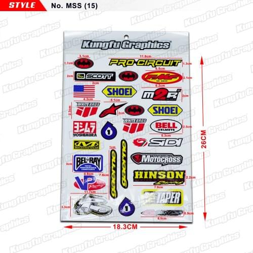 KUNGFU GRAPHICS HRC CBR RR Personalised Sticker Decal Decor for Motorbike Off Road Enduro Motocross ATV 18*26cm Self Adhesive