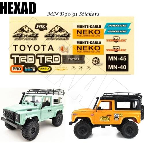 MN D90 D91 MN99S MN45 WPL B14 B24 B16 B36 C14 C24 RC Car Spare Parts DIY Simulation Body RC Sticker