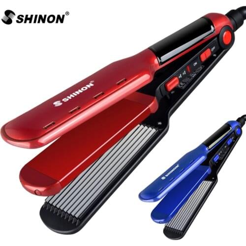 2 in 1 Hair Splint Curly Hair Straightener Multifunction Electric Magic Curler Automatic Curling Iron Hair Straightener Brush