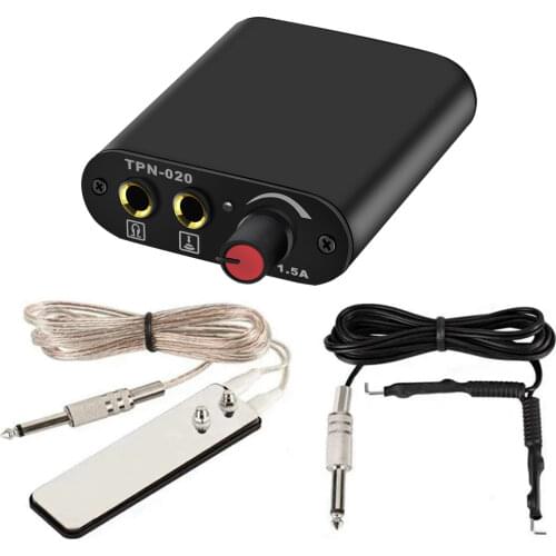 Tattoo Power Supply Kit 1pc Professional Mini For Rotary Tattoo Machine Gun with Foot Pedal Switch Tattoo Supplies Free Shipping