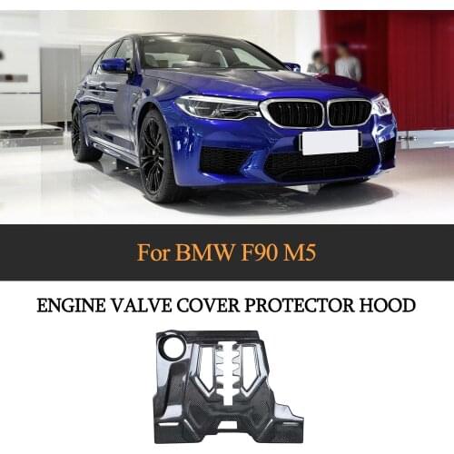 For F90 Car Front Engine Cover Sticker For BMW F90 M5 2018-2020 Hood Engine Cover Hood Bonnet Protector Carbon Fiber
