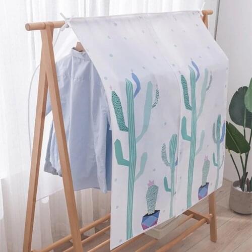 Floor-standing Coat Dustproof Cover Bags Hanging Clothes Dust Cover Towel Pocket Storage Bags Closet Hanging Organizers Wardrobe