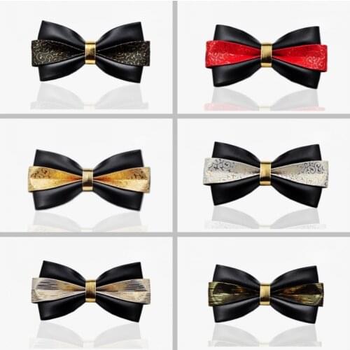 New Free Shipping casual Mens male Vintage dragon claw pattern fashion fortune bow tie Wedding groom guest groomsman leather