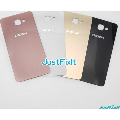 Original For SAMSUNG Galaxy A9 2016 A910 A900F A910F Back Battery Cover Door Rear Glass Housing Case Replace Battery Cover