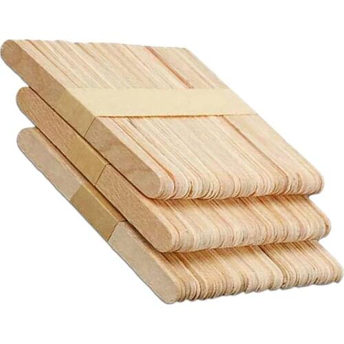 20/50PCS Eco-Friendly Wooden Ice Cream Sticks Length 9.2CM Handwork Art Craft Ice Cream DIY Popsicle Sticks Kitchen Accessories