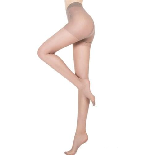VISNXGI Sexy Breathable 20D Tights Women High Waist Sunscreen Protection Pantyhose Bow T Crotch Nylon Stretchy Stockings Female