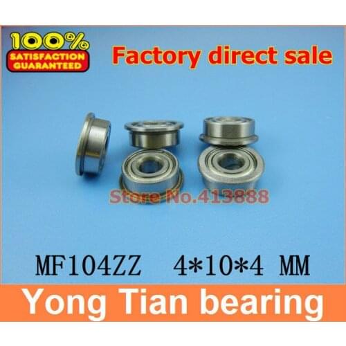 1pcs High Quality SUS440C environmental corrosion resistant flanged stainless steel bearings SMF104ZZ 4*10*11.6*4*0.8 mm