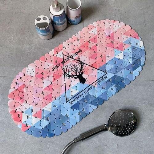PVC Bathroom Antiskid Mat Toilet Floor Mat Doormat Shower Room Household Bathroom Waterproof Mat