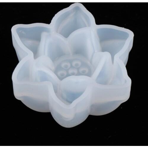 DIY 3D Lotus Flower Silicone Mold Fondant Cake Decorating Chocolate Sugarcraft Mould Resin Jewelry Making Ornament Craft Molds