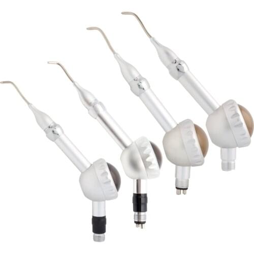 Dental Air Prophy Air Polisher Teeth Polishing Borden 2Holes B2 Midwest 4 Hole M4 Coupler Adaptor Available Metal Tip