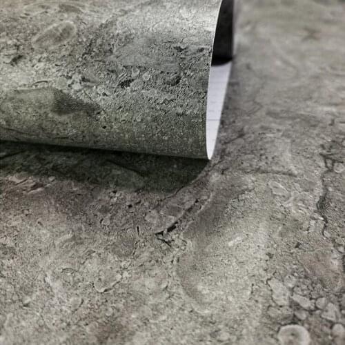 Black,Grey Concrete Cement Textured Neutral Wallpaper Office Modern Plain PVC Wall Papers Home Decor For Living Room