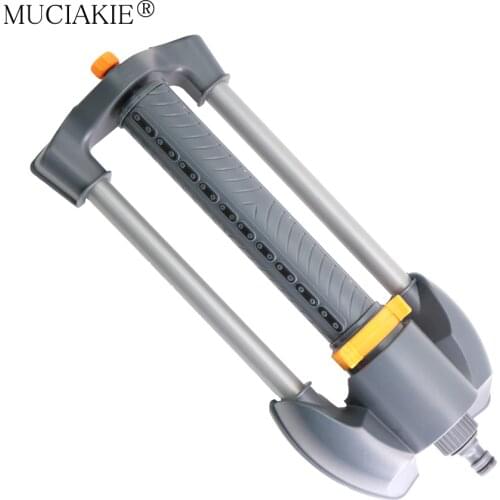 Turbo Oscillating Sprinkler Lawn Irrigation Adjustable Spray Garden Watering Flow Control 20 Holes Lawn Garden Automatic Water