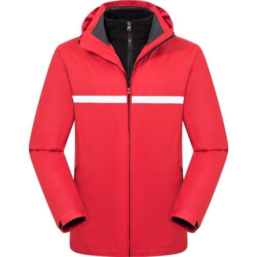 Outdoor fall/winter solid color removable reflective strips for men and women jackets mountaineering suit GYJ9807