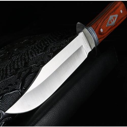 XUAN FENG Outdoor Knife Camping High Hardness Tactical Support Knife Survival Knife Handmade Hunting Straight Knife