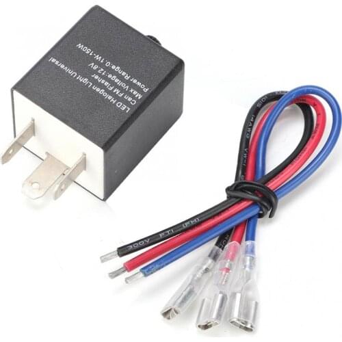 Universal 12V Car Motorcycle LED Flasher Relay Adjustable LED Turn Signal Blinker Light Flasher Relay