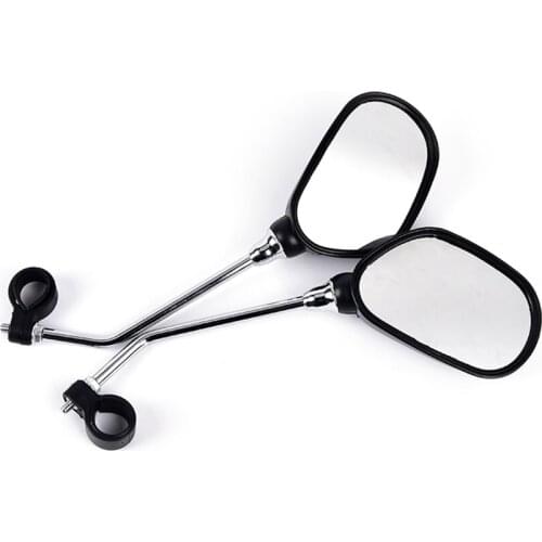 1 Pair Bicycle Rear View Glass Mirror Bike Cycling Wide Range Back Sight Reflector Angle Adjustable Left Right Mirrors Marbit