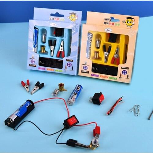 1 Set DIY Physics Kit Puzzle Practical Ability DIY Physics Science Learning Kit Kids Luminescence Experiment Device