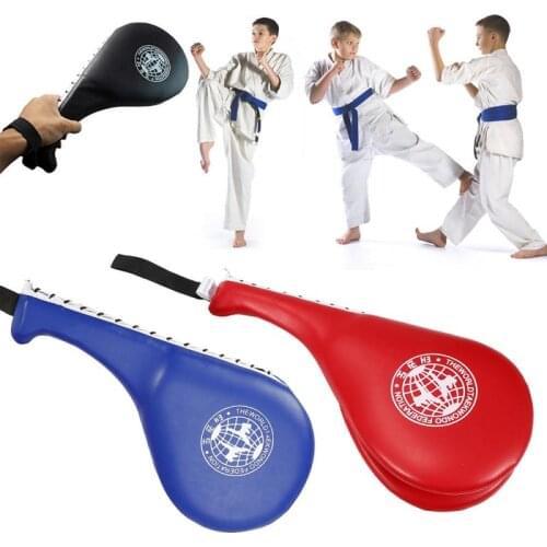 1 pcs Punching Bag Boxing Pad Sand Bag Fitness Taekwondo MMA Hand Kicking Pad PU Leather Training Gear Muay Thai Foot Target #ED