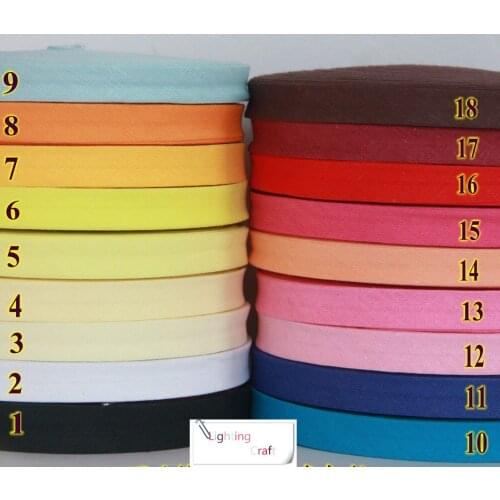 10 Meters/Lot 6mm (1/4")width ironed single fold cotton bias tape/ bias binding for craft sewing and diy handmaking