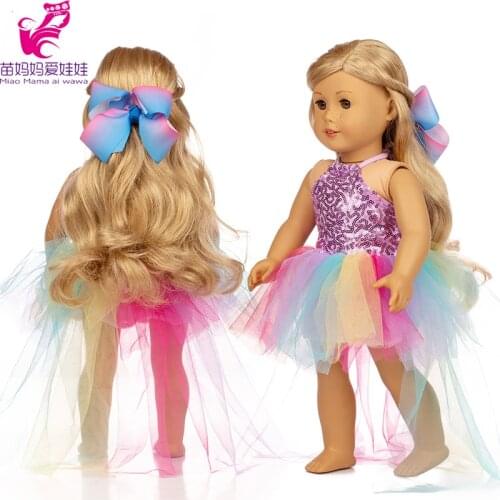 18 inch american og girl doll strap tail dress 43cm Baby doll coat for 18 inch boy dolls clothes