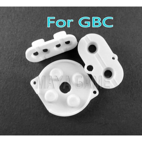 30sets For GBC replacement silicon conductive adhesive Buttons Rubber Silicone Pads Repair