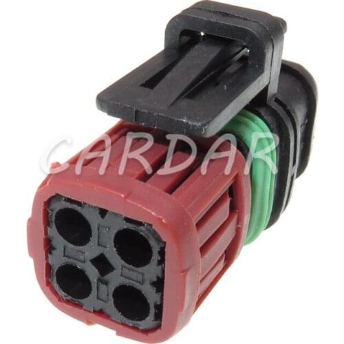 1 Set 4 Pin 1337352-1 Fuel Injector Plug Oxygen Sensor Connector Wiring Socket For Cars Excavator