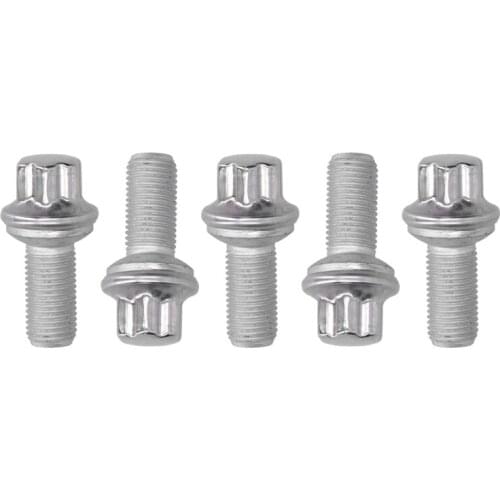 5Pcs Wheel Lug Bolts Heat Treated 0009905107 A0009905107 for Mercedes-Benz C180 / C200 / C230