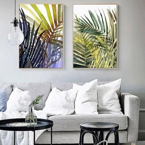 5D DIY Full Square Diamond Painting Palm Plant Leaf Diamond Embroidery Cross Stitch Mosaic Inlay Home Decoration