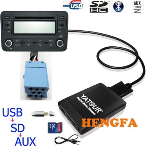 Yatour Car Digital Music Changer USB MP3 AUX adapter For Smart 450 Lancia lybra Fiat Bravo Marea 8-Pin grunding yt-m06