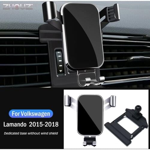 Car Mobile Phone Holder Special Air Vent GPS Gravity Navigation Bracket For Volkswagen VW Lamando 2015-2018 Car Accessories