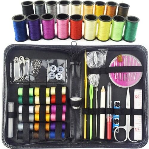 Household Travel Sewing Kits DIY Multi-function Mending Needle Set Box Bag Cover for Hand Quilting Stitching Embroidey Thread