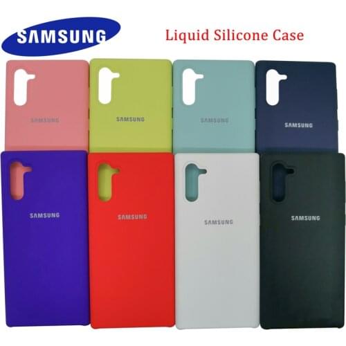 Samsung Galaxy S8 S9 S10 S20 Note 10 Plus Case Liquid Silicone Soft Protective Cover For Galaxy S20 note 20 Ultra 9 8 Phone Case
