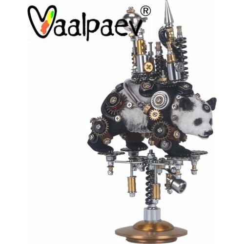 Moving Castle Panda 3D Metal Iron DIY Assemble Puzzle Building Blocks Model Creative Gift Anti Stress Relief Toys for Men Boys