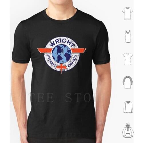 Wright Engines Vintage Retro Aviation T Shirt Men Cotton 6Xl Wright Engines Vintage Retro Aviation Avgeek Airplane Pilot