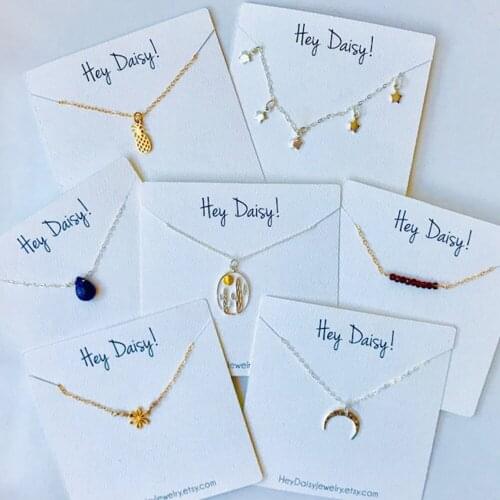 Custom Necklace Cards with Your Logo | Jewelry Display - Personalized - Packaging - Necklace Tags Jewellery Display Cards