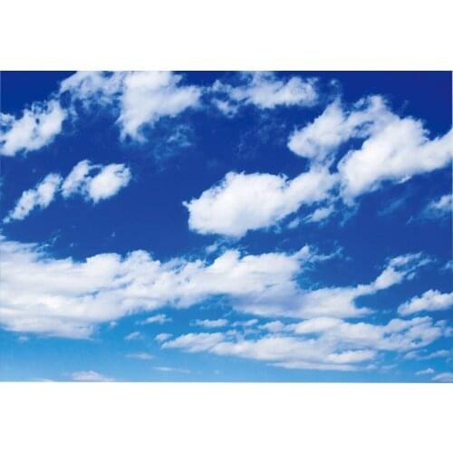Custom 3D Photo Wallpaper ceilings Blue sky and white clouds mural ceiling