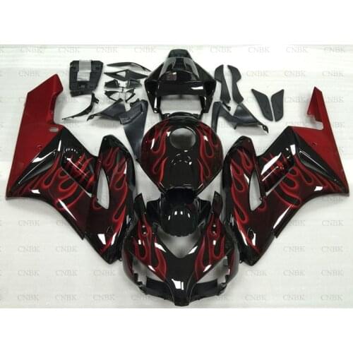 Body Kits for CBR 1000RR 05 CBR 1000RR Plastic Fairings 2005 CBR 1000 RR Fairings 2004 - 2005 Black Red Frame