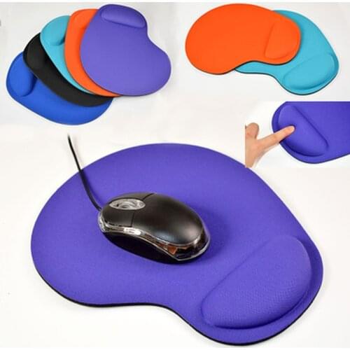 Game Mouse Pat Silicone Soft Anti Slip Mouse Pad with Wrist Rest Support Mat for Computer Gaming PC Laptop Muismat Solid Color