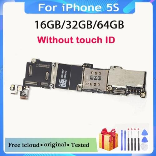 Factory unlocked for iphone 5S Motherboard with Free iCloud,100% Original for iphone 5S Mainboard with IOS System,Good Tested