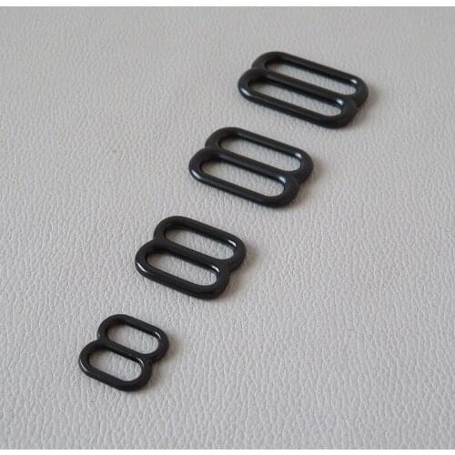 50Pcs/Lot Wholesale Metal Slider Tri Glides Buckle For Bag Straps Loop Hardware Cat Dog Collar Shoes Clasp DIY Accessory
