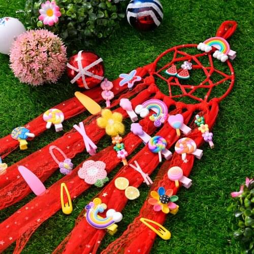 Fashion Ribbon Ring Wall-mounted Bow Hair Accessories Organizer Girls Dormitory Wall-mounted Shelves Home Wall Decorations