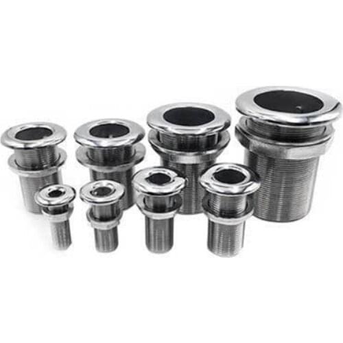 Marine Outlet Sewage Drain Vent Hole Sewage Pipe Bolt Stainless Steel 1 Inch Full Wire Hardware Fitting Marine Hardware