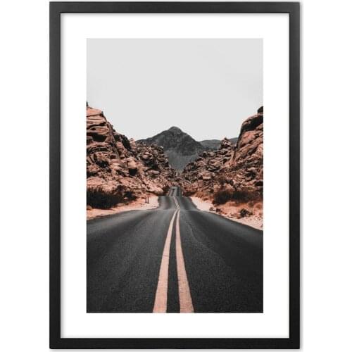 Highway Scenery Photography Wall Art Print paper Painting Nordic Posters And Prints Wall Picture For Living Room Decor