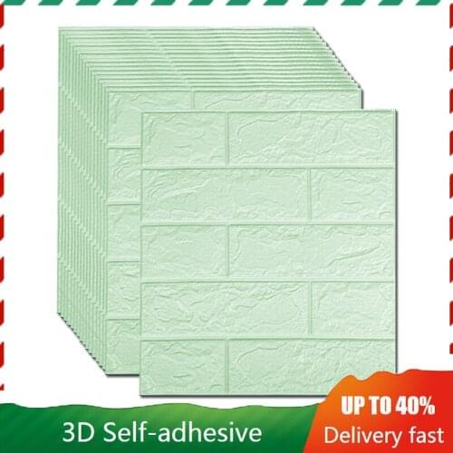 Wall Tile Sticker Home Bathroom Kitchen Brick 3d Wall Decor Stickers Tile Art Backsplash Wall Decoration 35x35cm