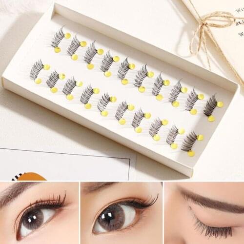 New 10 pairs/set Mini Half Corner Black Handmade False Eyelashes Natural Fake Eyelashes Lashes Extension Tools Makeup Supplies