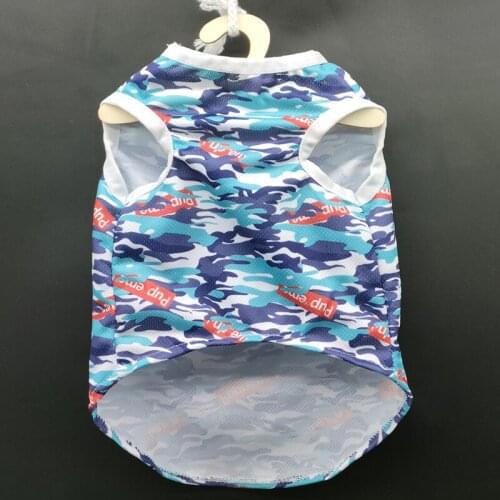 New Arrivals camouflage Summer Pet Vest vests Dog Shirt Puppy vest Vestidos Pets Clothing for Poodle Bichon Chihuahua yorkie