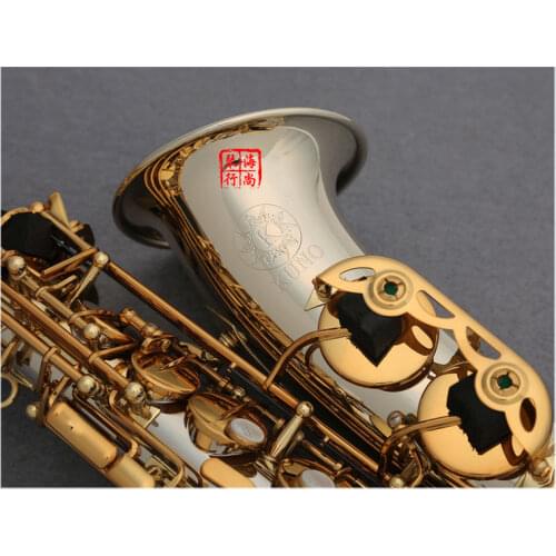 New Japan KUNO KAS-993 E flat Sax Alto Saxophone Nicckel Silver With Mouthpiece Case and accessories